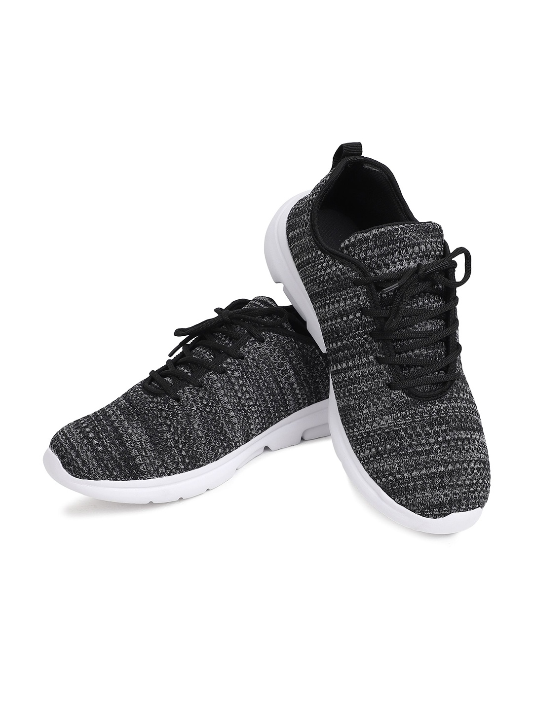 

TPENT Men Mesh Running Non-Marking Anti-Odour Lace-Up Shoes, Grey