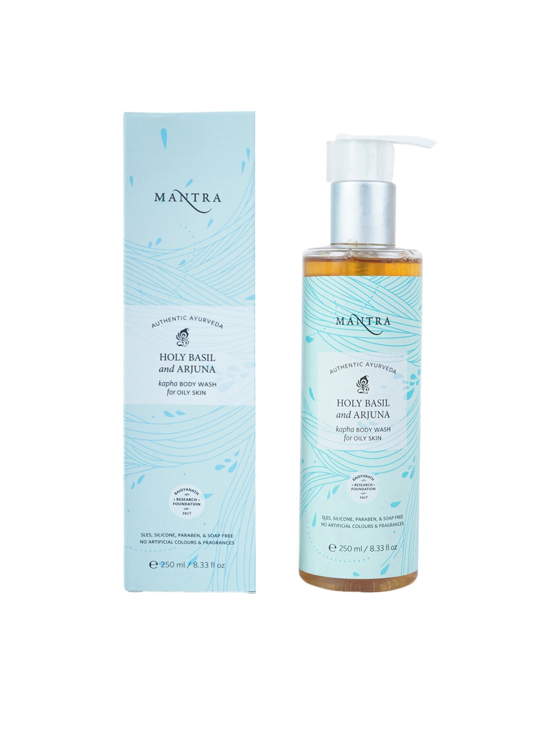 

Mantra Herbal Holy Basil & Arjuna Kapha Body Wash-250ml, Teal