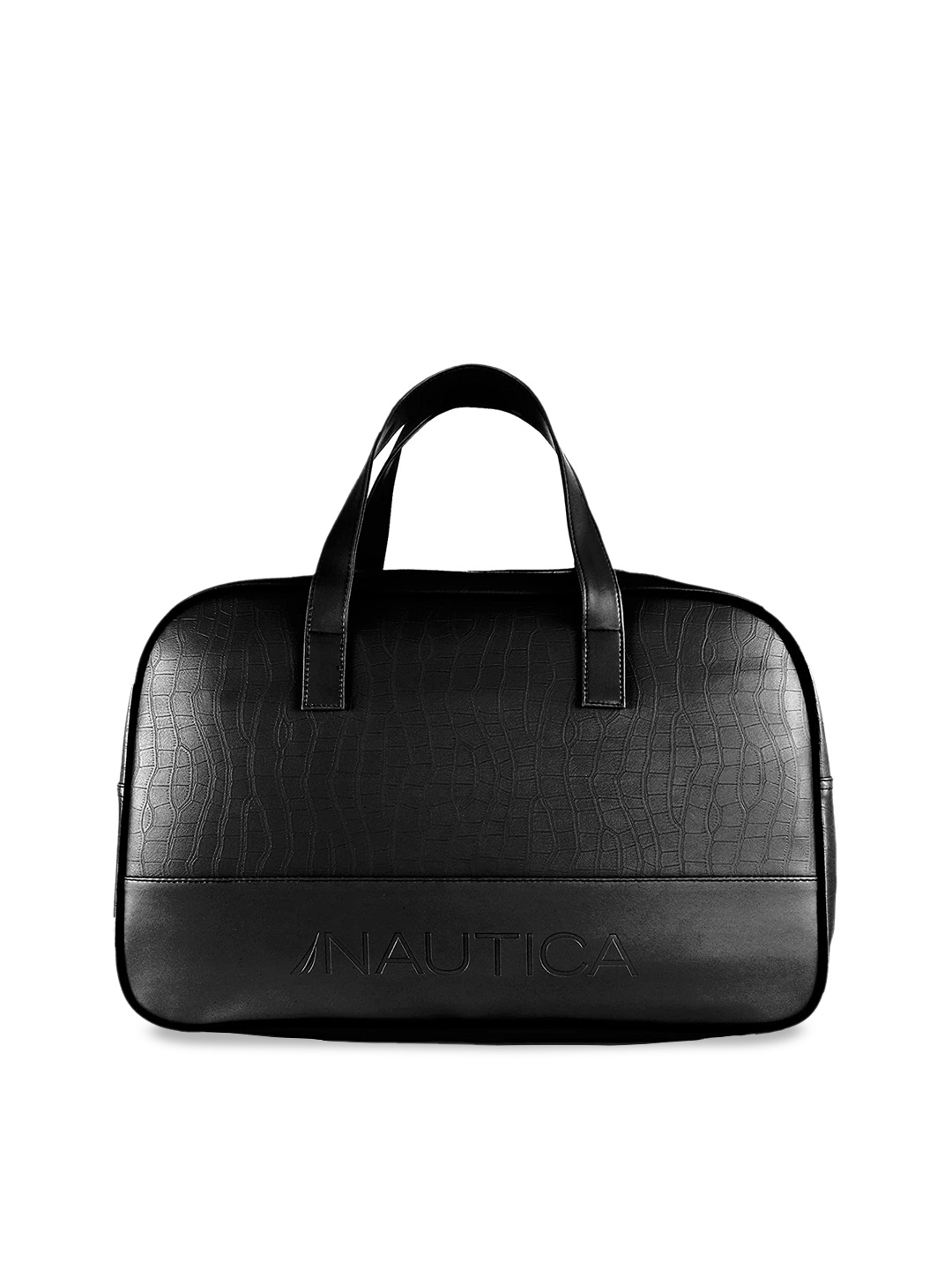 

Nautica Medium Leatherette Duffel Bag, Black