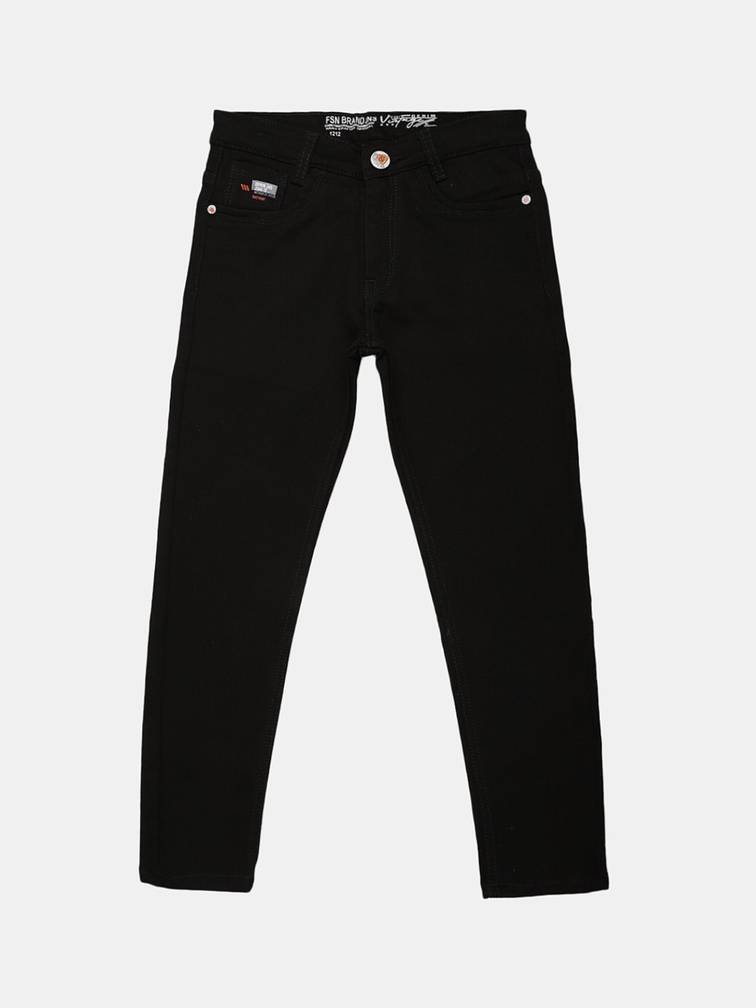 

V-Mart Boys Regular Fit Mid-Rise Jeans, Black