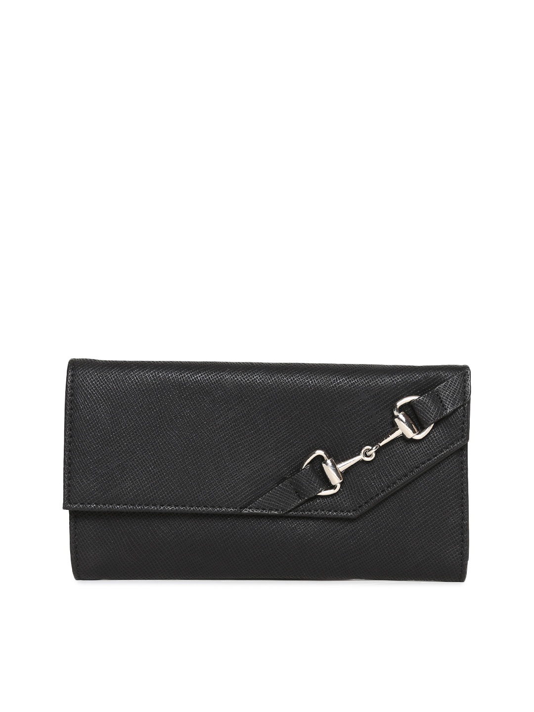 

Baggit Women Black Solid Two Fold Wallet
