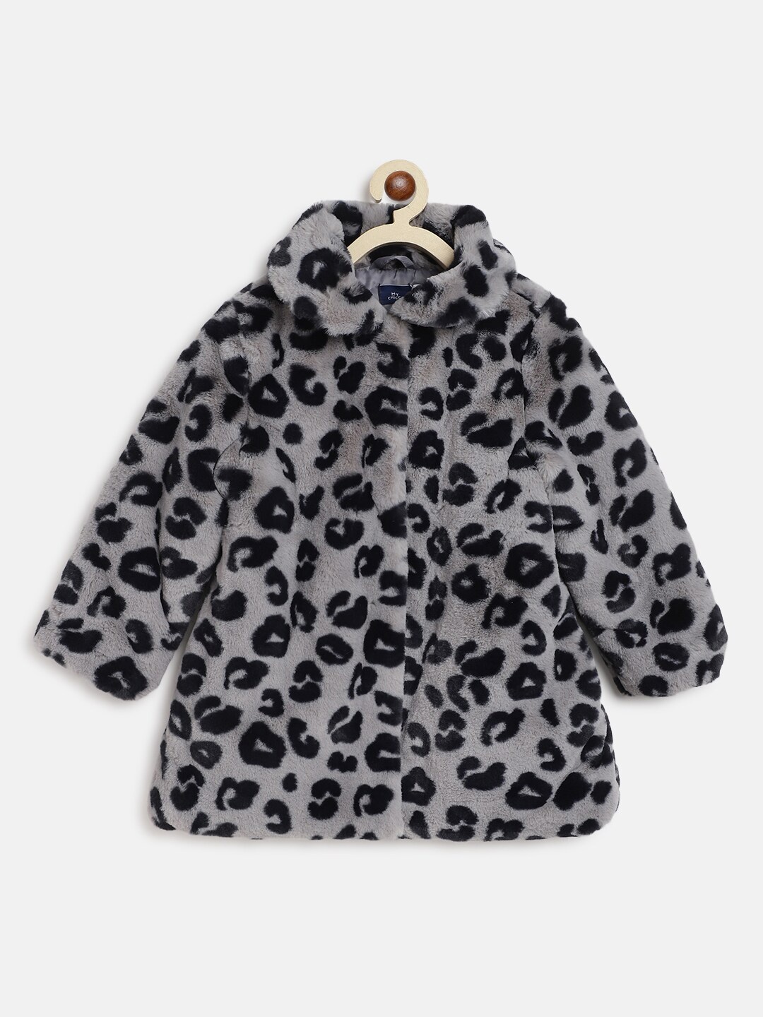 

Chicco Girls Animal Printed Regular Fit Coat, Grey