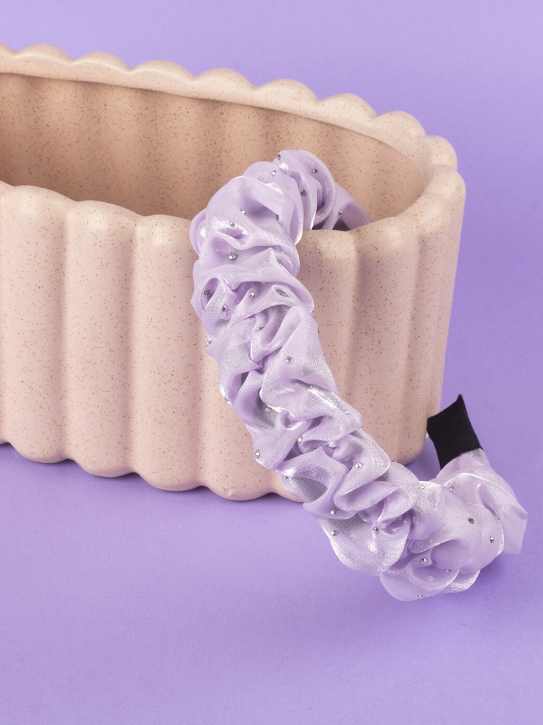 

Jewelz Women Pearls Embellished Hairband, Lavender