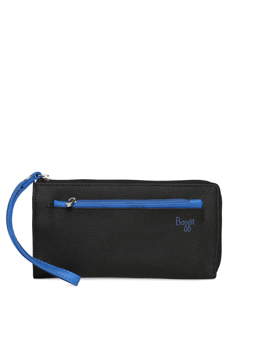 

Baggit Women Black Solid Zip Around Wallet