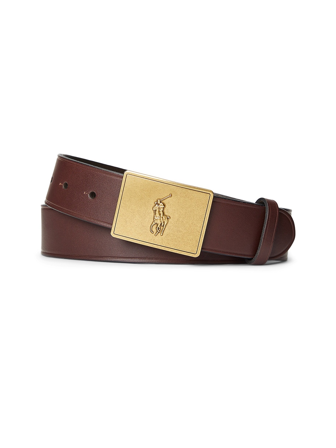 

Polo Ralph Lauren Men Leather Push Pin Belt, Brown