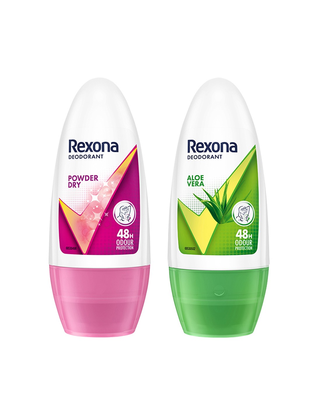 

REXONA Set Of 2 Underarm Roll-On Deodorant 50ml Each - Powder Dry + Aloe Vera, Pink