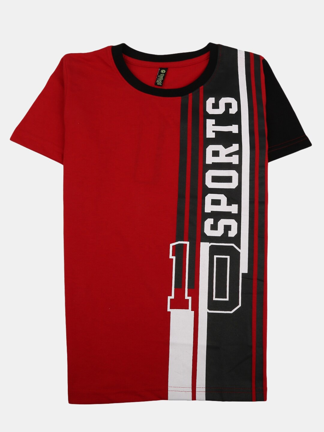 

V-Mart Boys Typography Printed Cotton T-shirt, Red