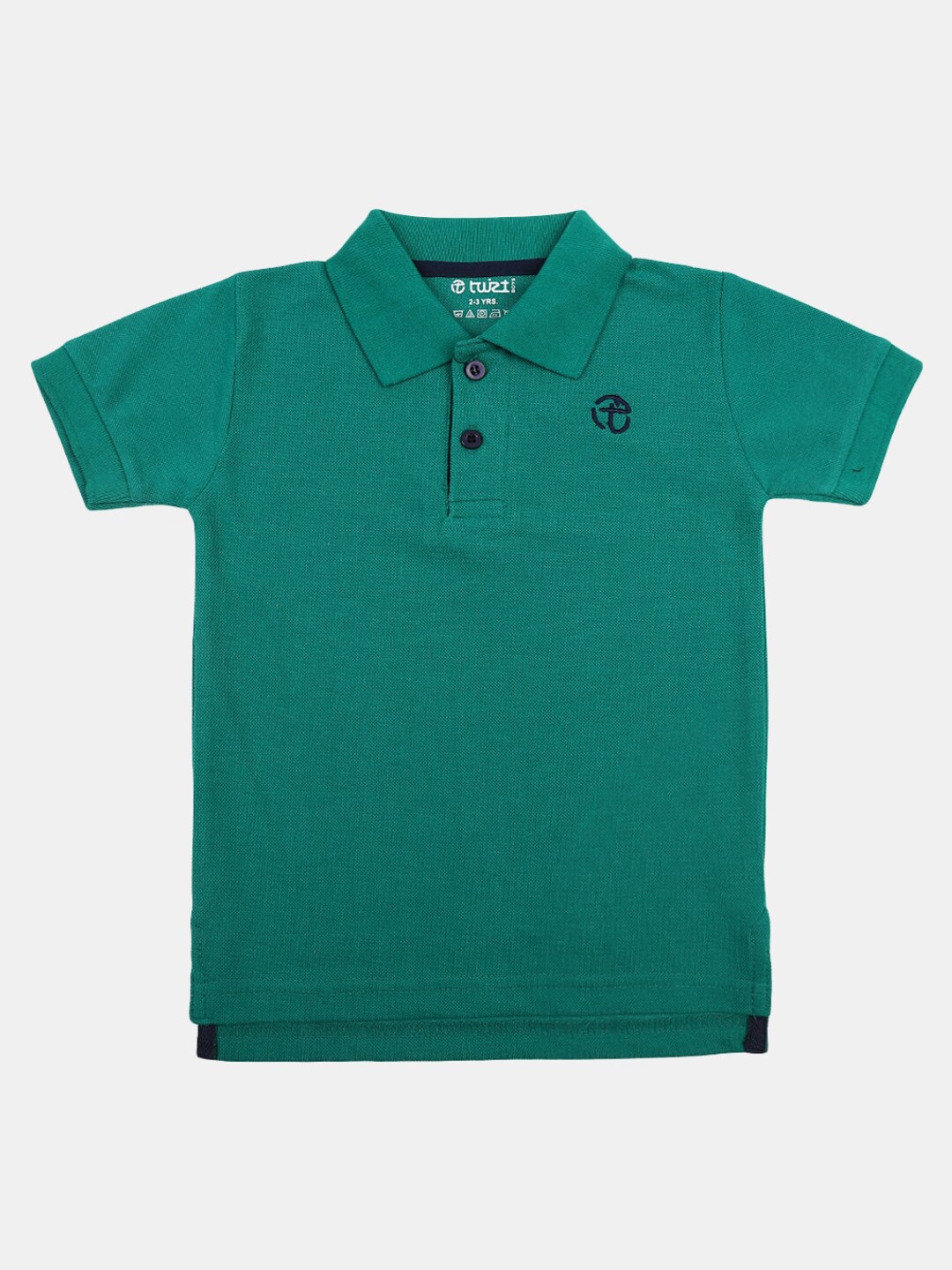 

V-Mart Boys Pique Half Sleeve Cotton Polo T-shirt, Green