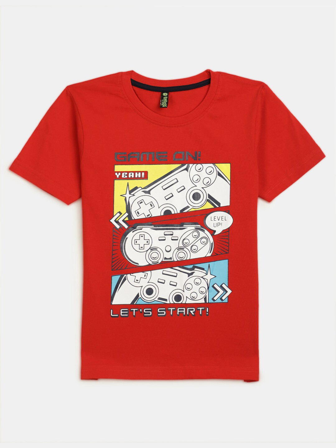 

V-Mart Boys Graphic Printed Cotton T-shirt, Red