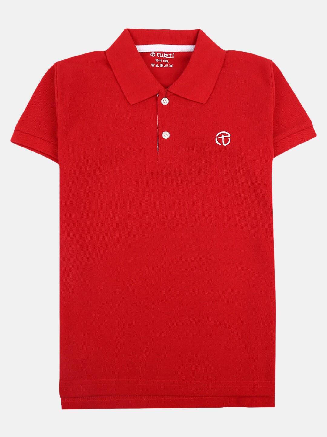 

V-Mart Boys Polo Collar Cotton T-shirt, Red