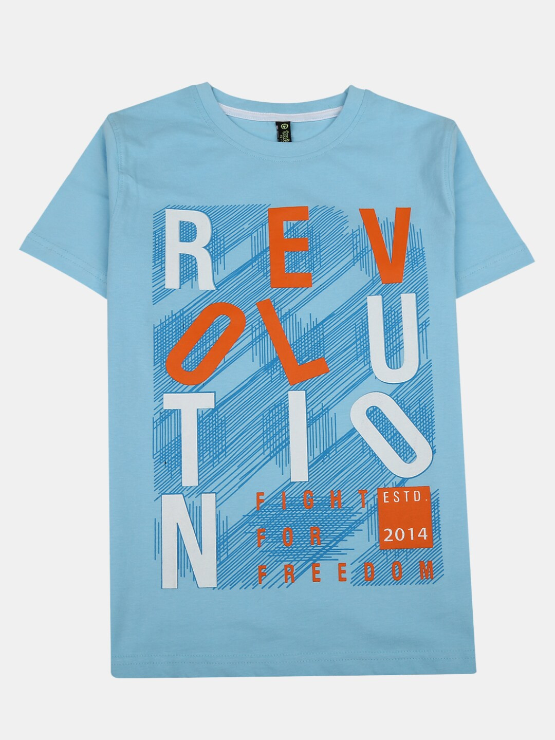 

V-Mart Boys Typography Printed Cotton T-shirt, Blue