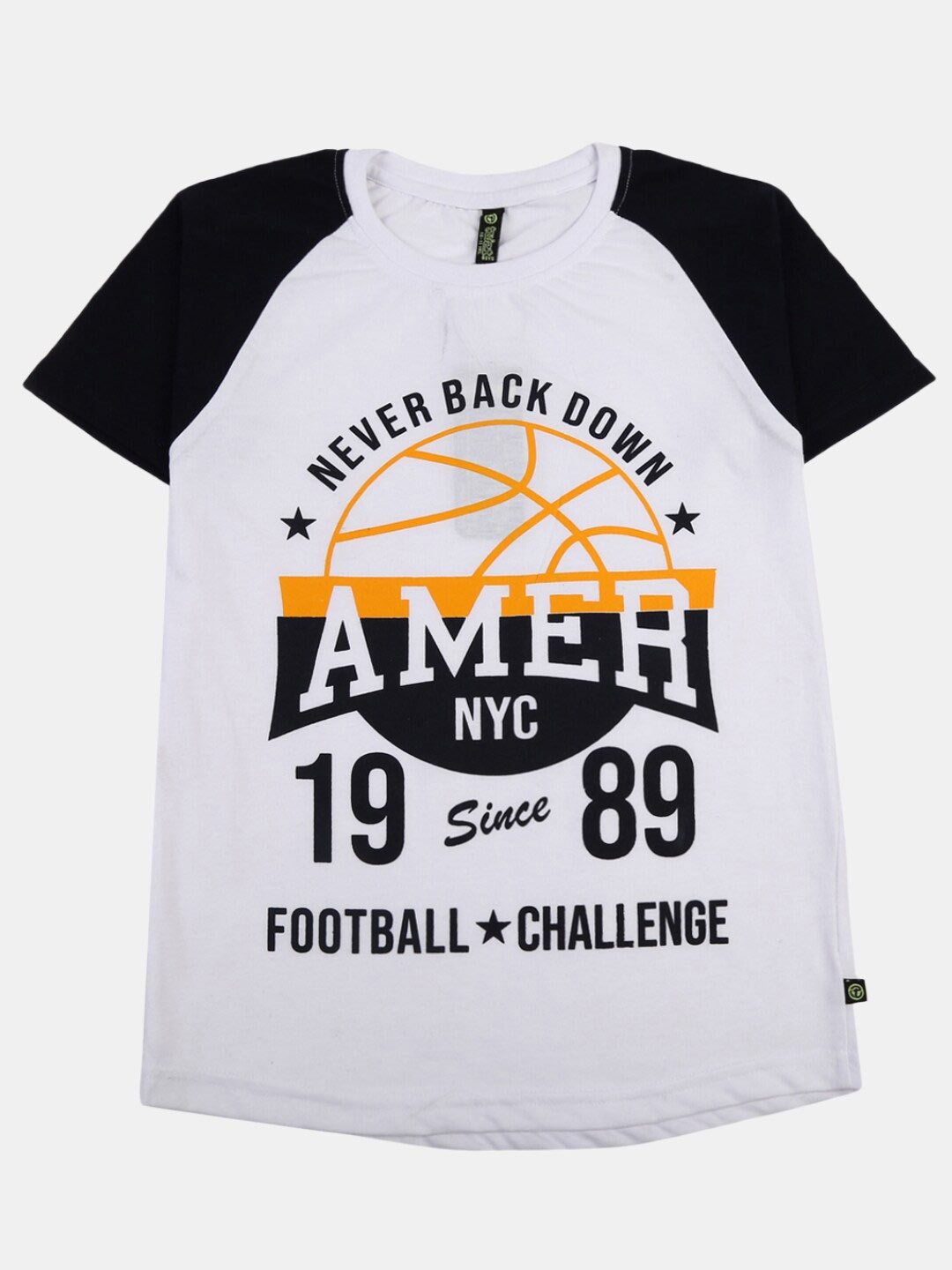 

V-Mart Boys Typography Printed Raglan Sleeves T-shirt, White