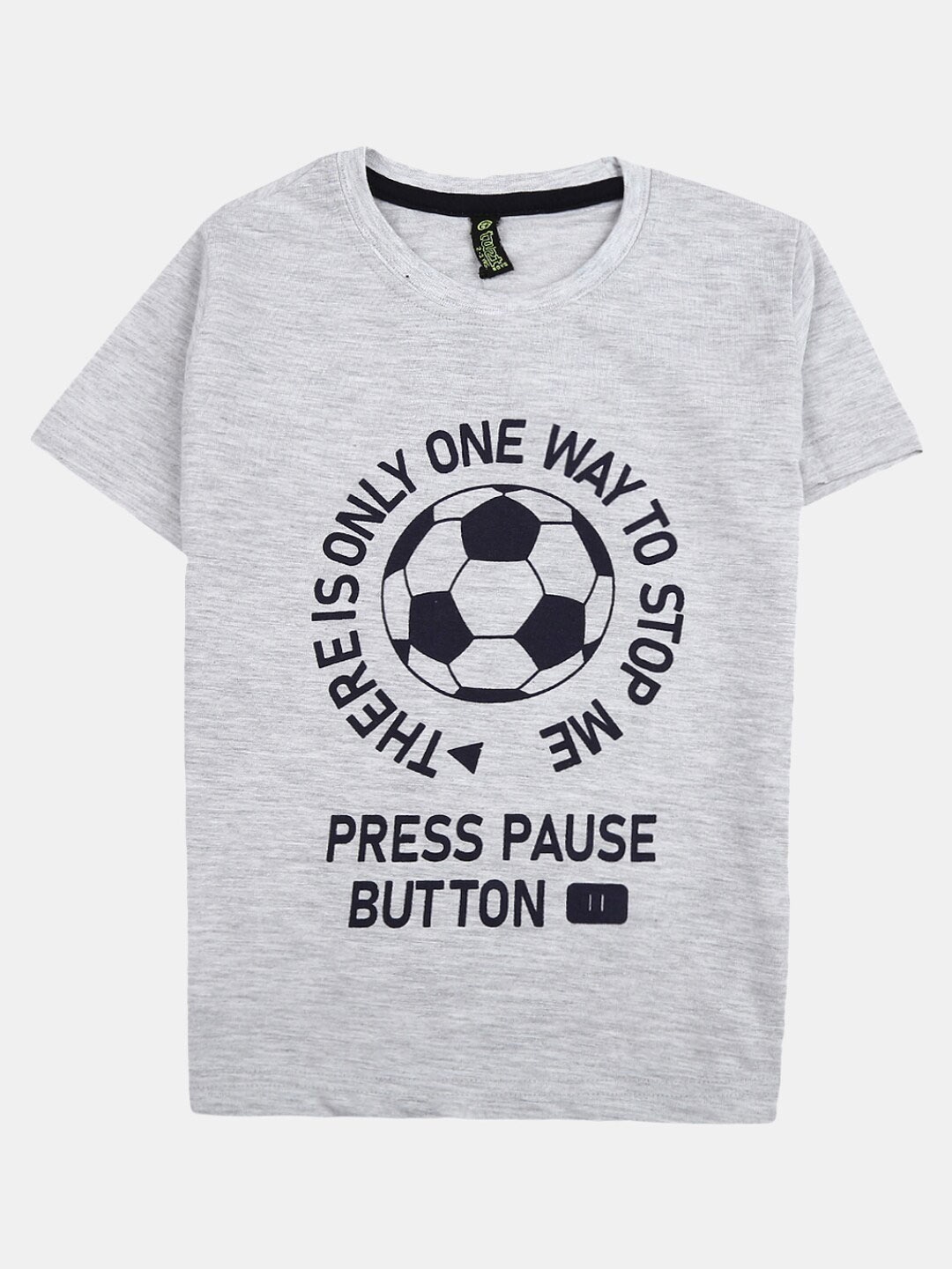 

V-Mart Boys Typography Printed Cotton T-shirt, Beige
