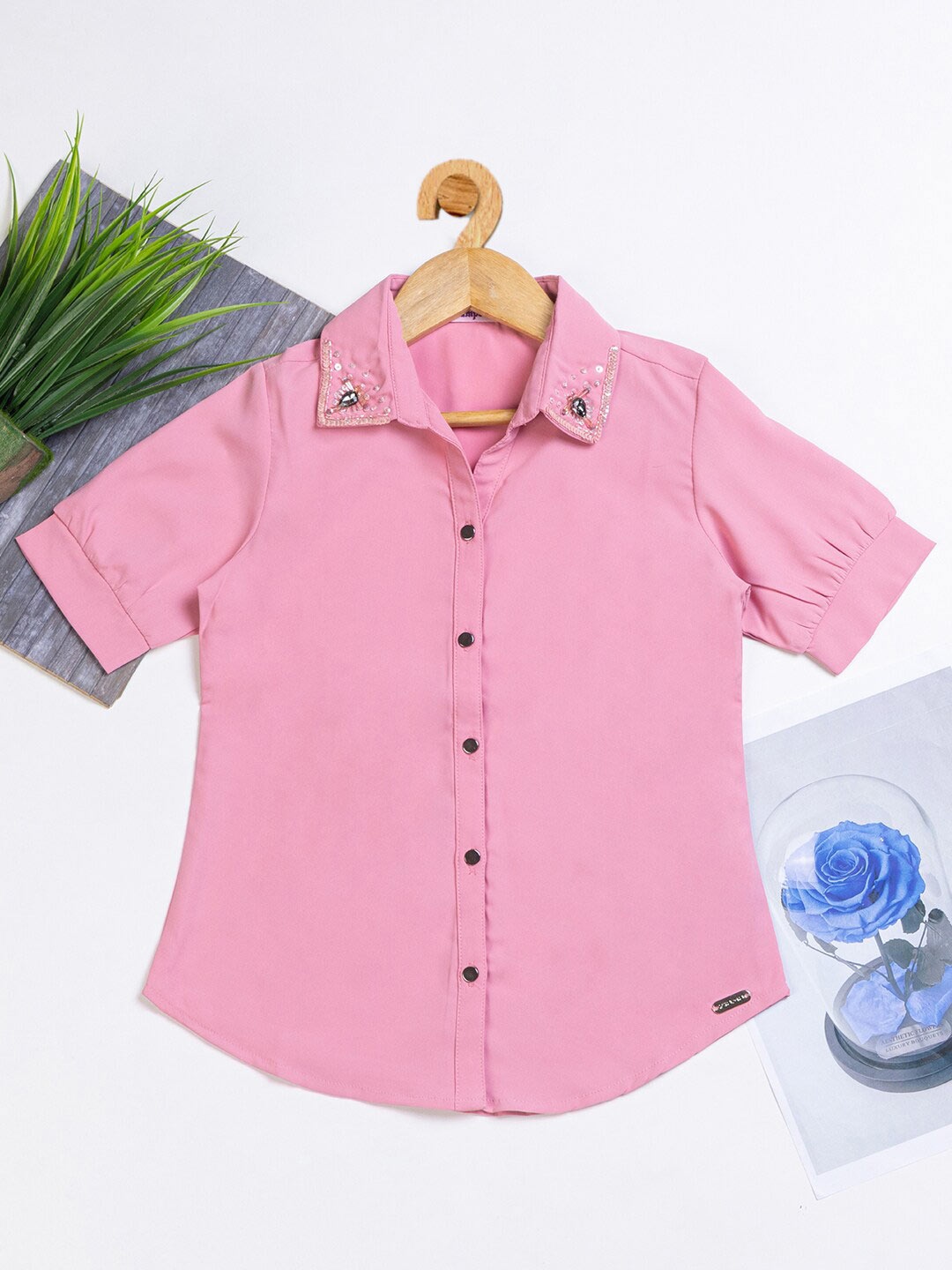 

PAMPOLINA Girls Shirt Style Top, Pink