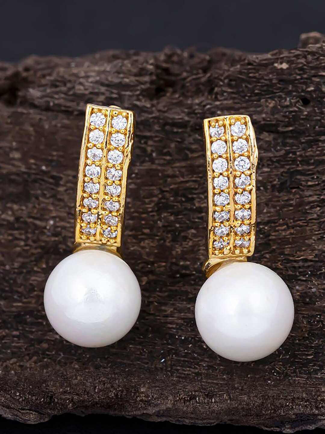 

Sukkhi Gold-Plated Contemporary Drop Earrings