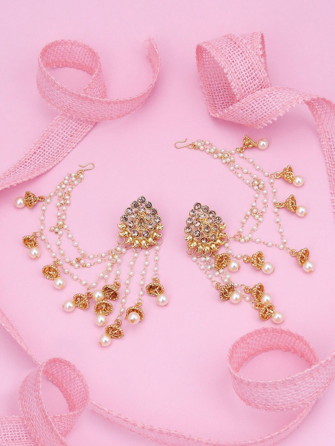 

Sukkhi Gold-Plated Contemporary Drop Earrings