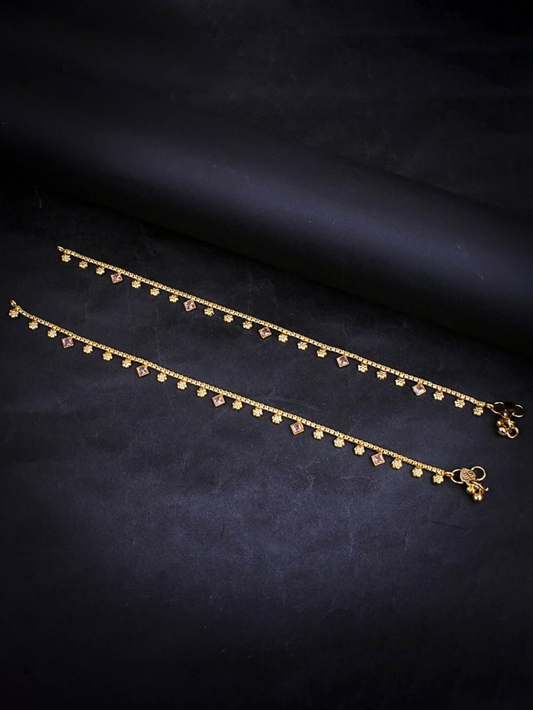

Sukkhi Gold-Plated Stone-Studded Anklets