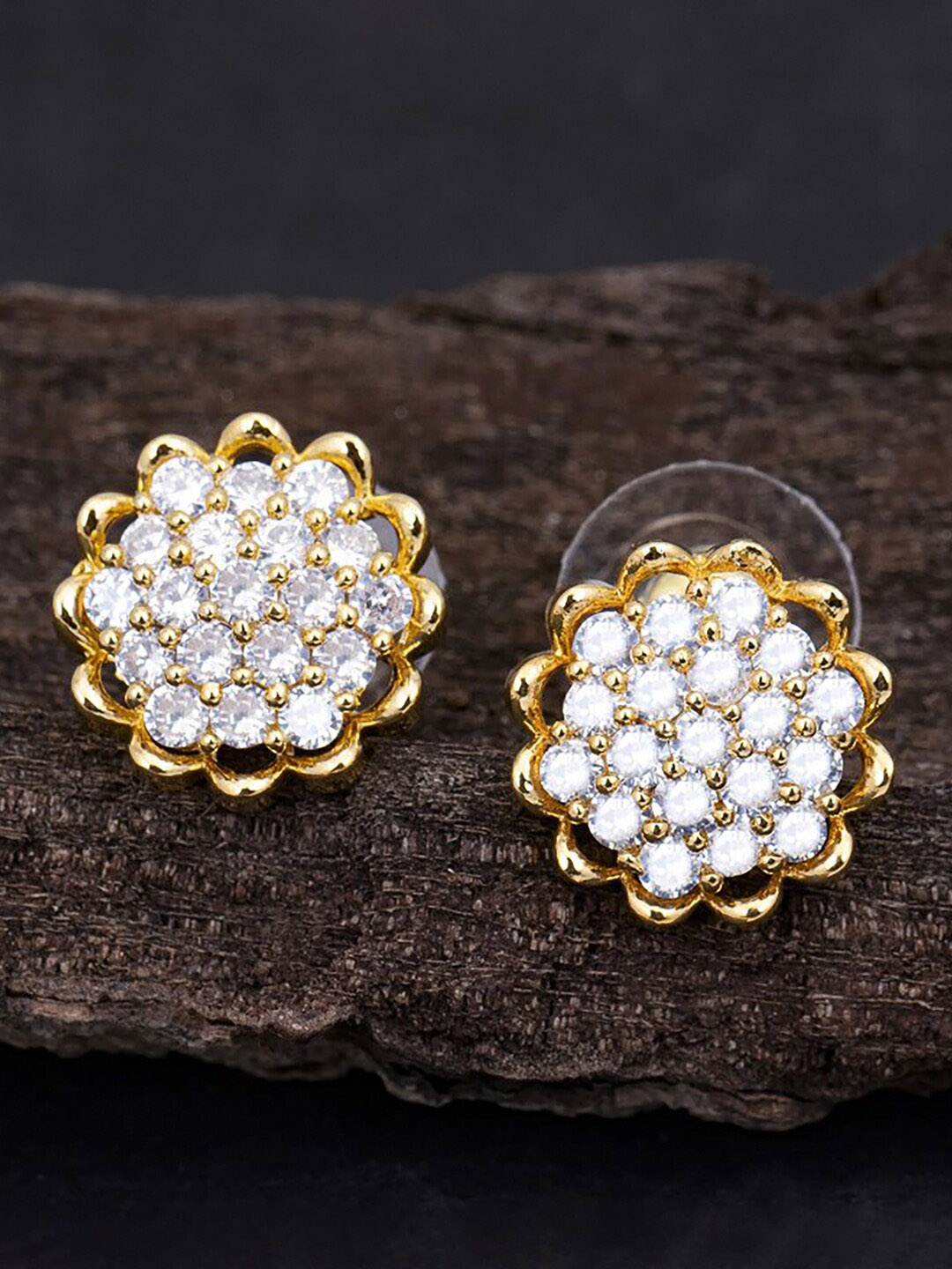 

Sukkhi Gold-Plated Contemporary Studs Earrings