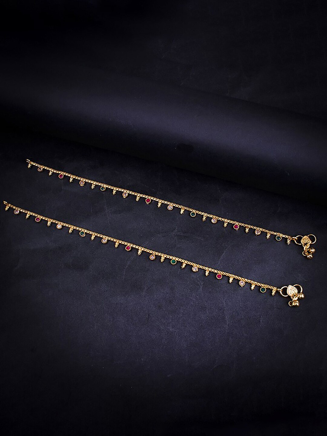

Sukkhi Gold-Plated & Stones-Studded Anklets