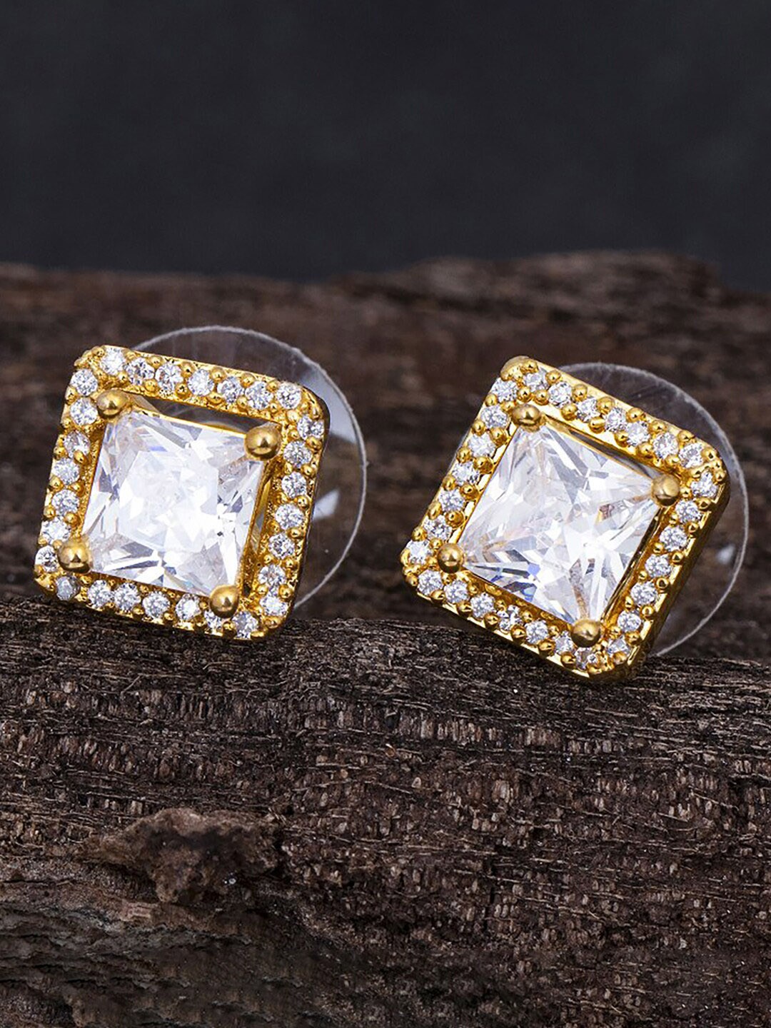

Sukkhi Gold-Plated Contemporary Studs Earrings