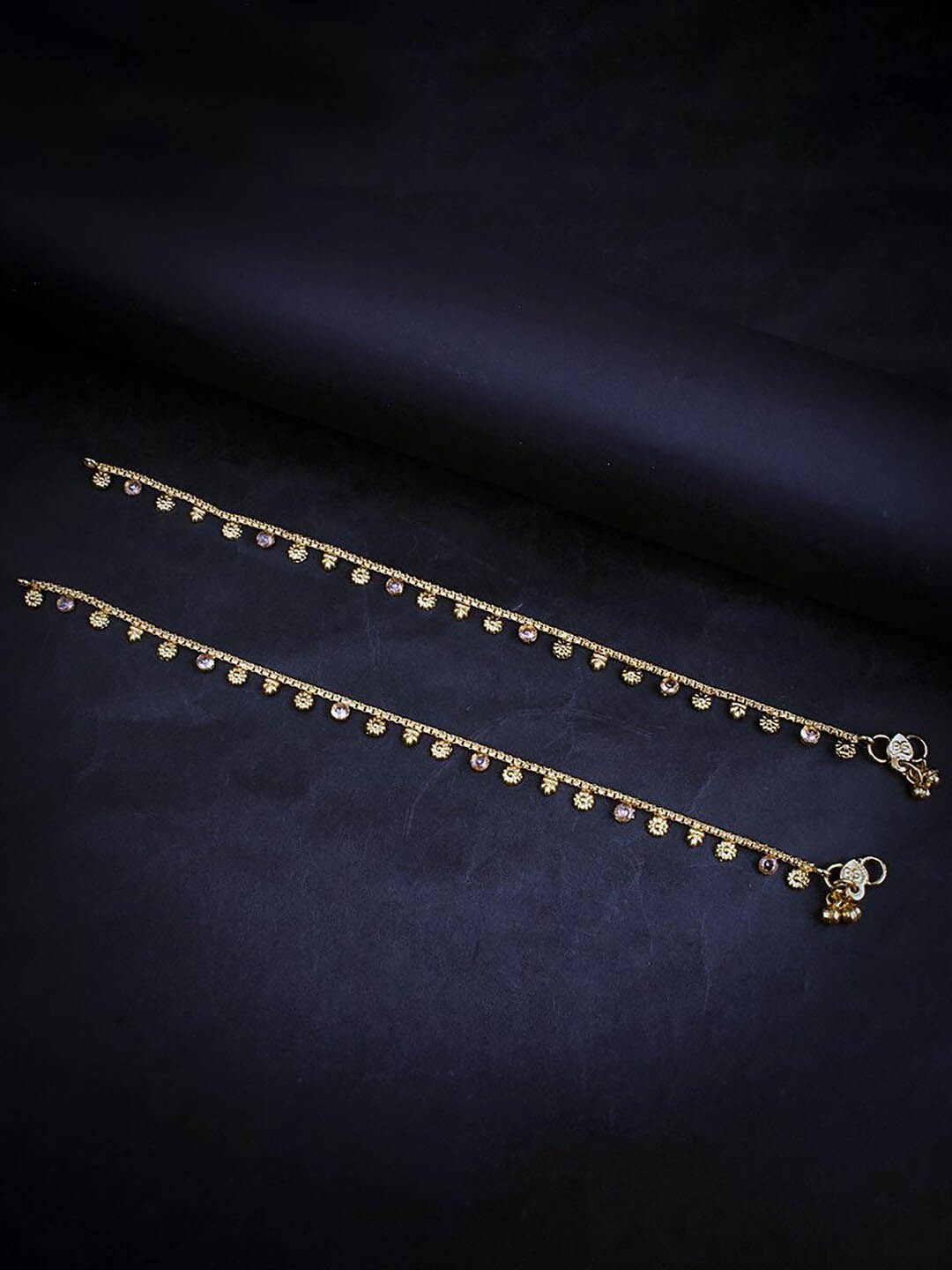 

Sukkhi Gold-Plated Stone-Studded Anklets