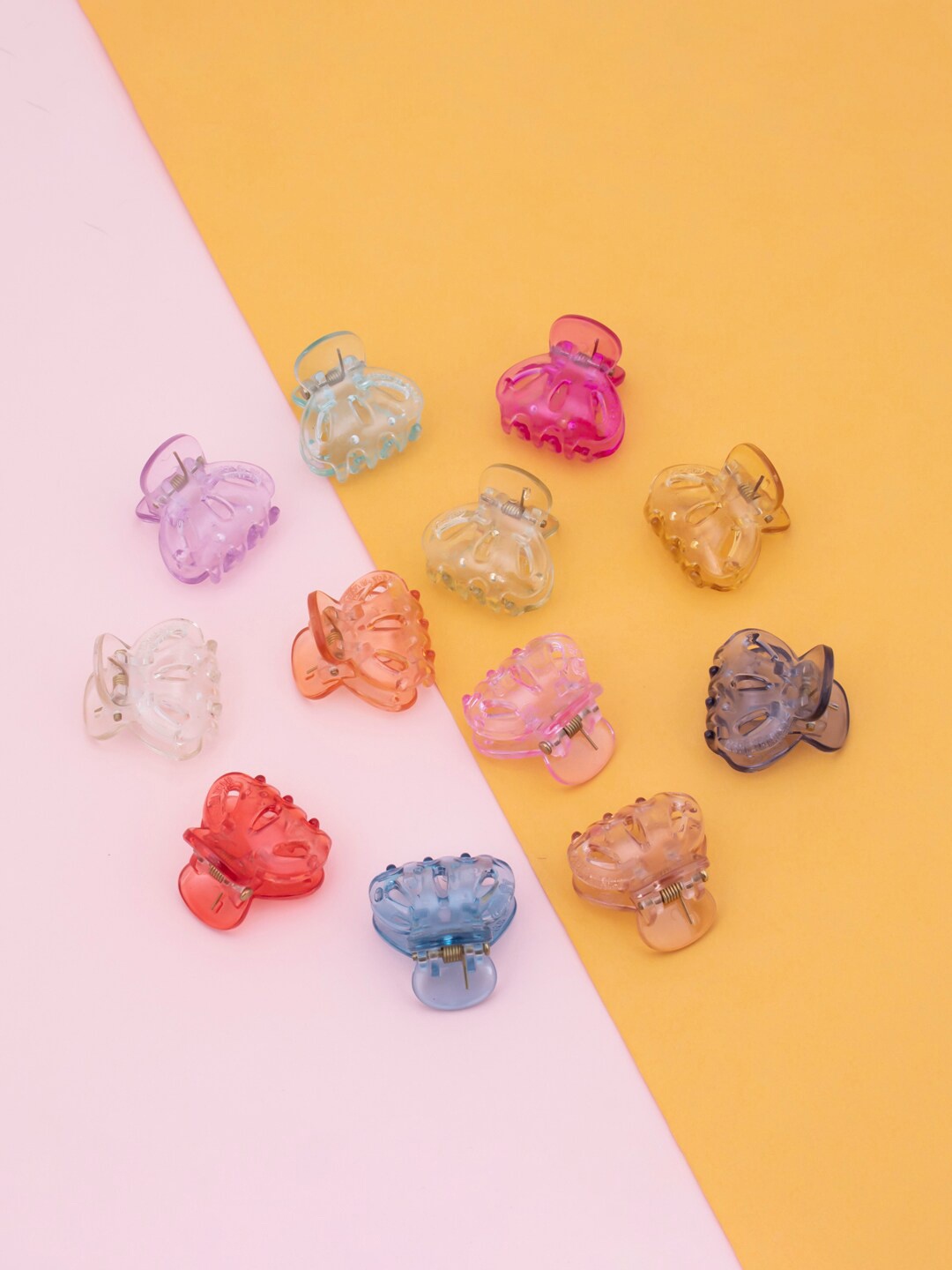 

Sukkhi Set Of 12 Claw Clips, Purple