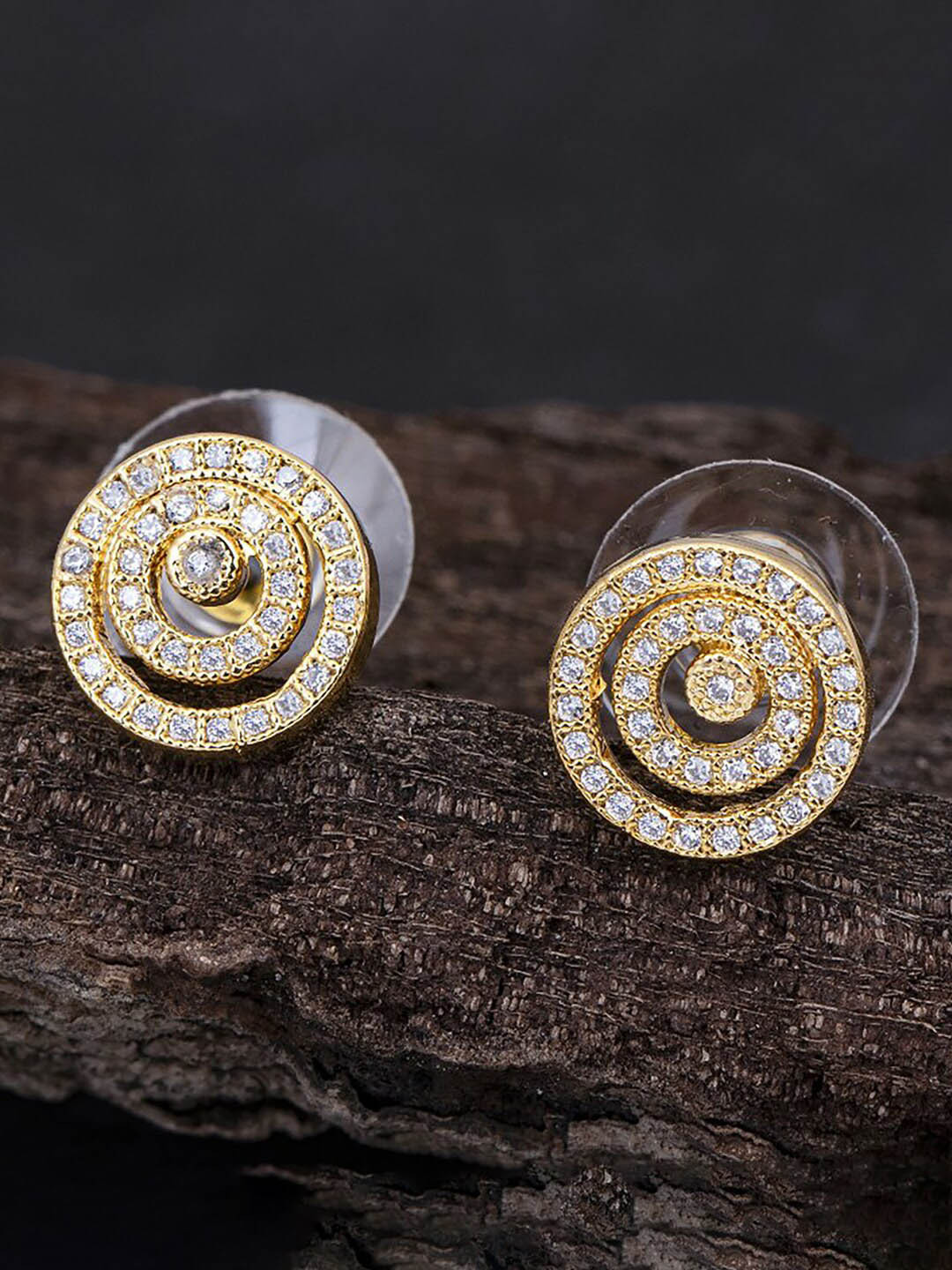 

Sukkhi Gold-Plated Circular Studs Earrings