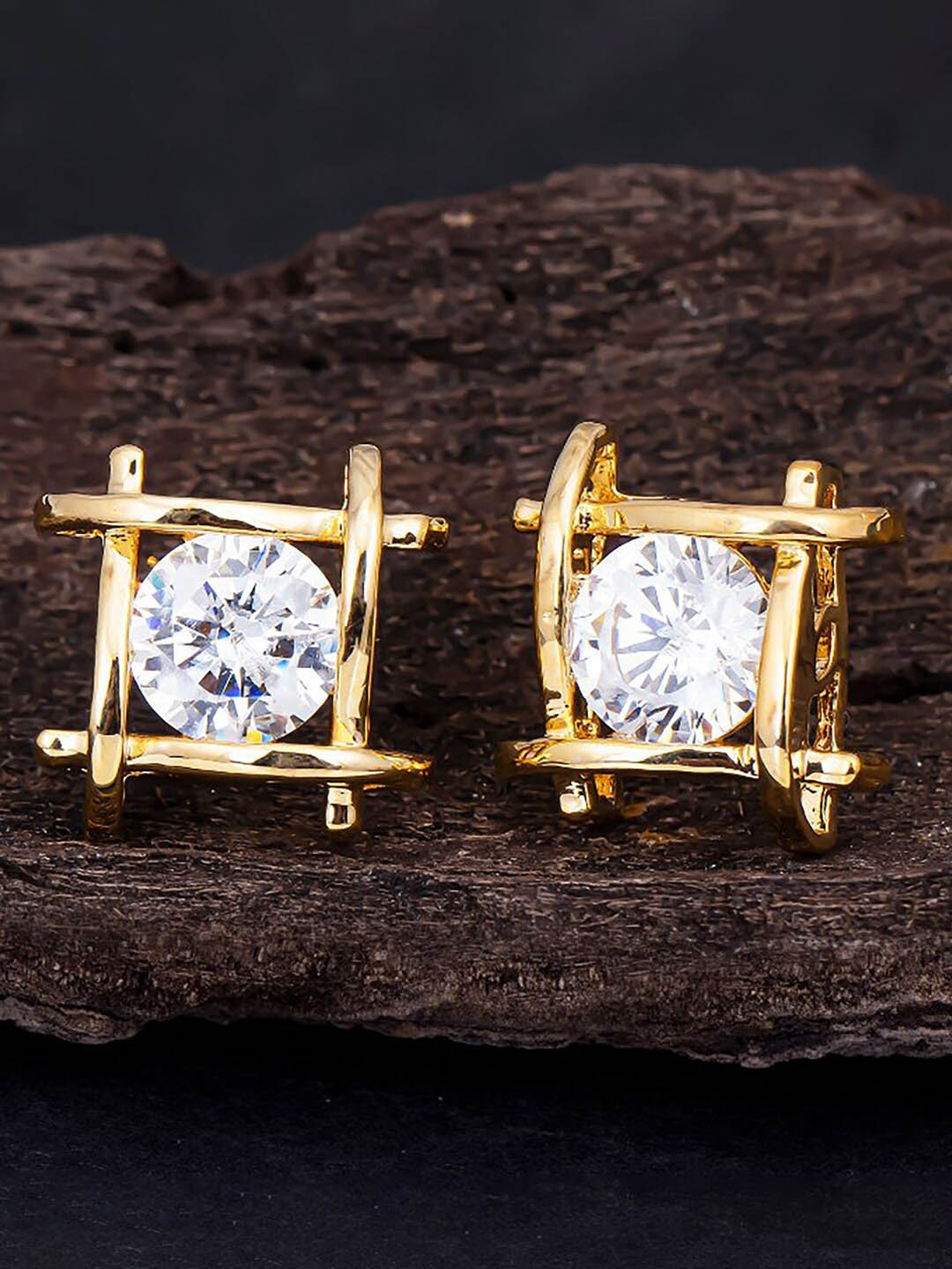 

Sukkhi Gold-Plated Contemporary Studs Earrings