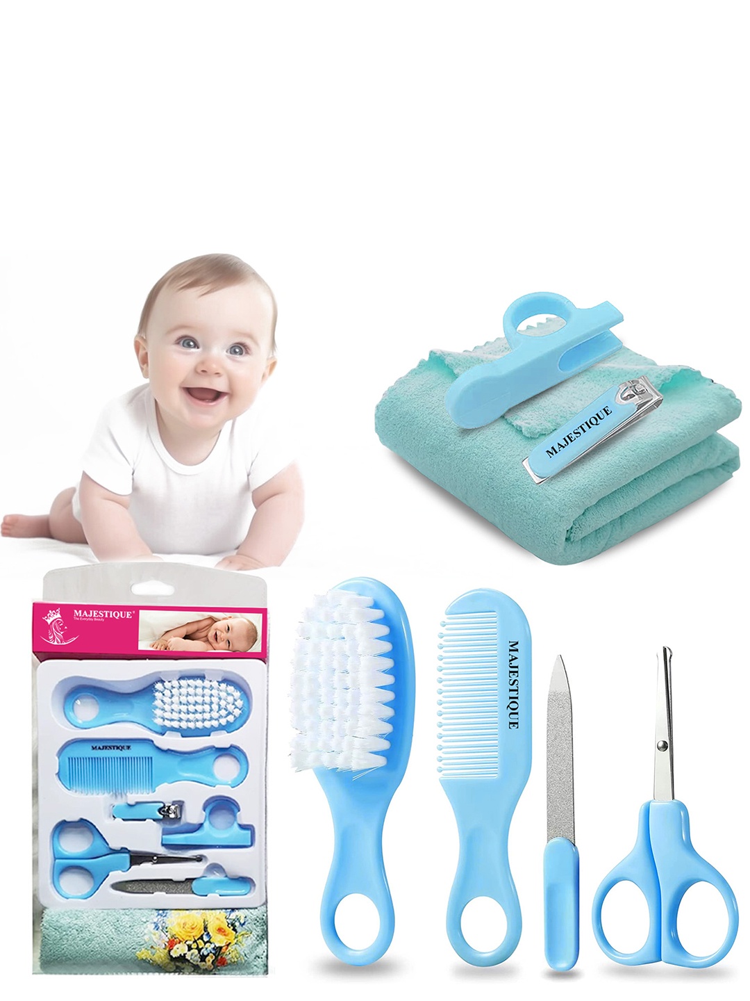 

MAJESTIQUE Baby Grooming Set, Blue