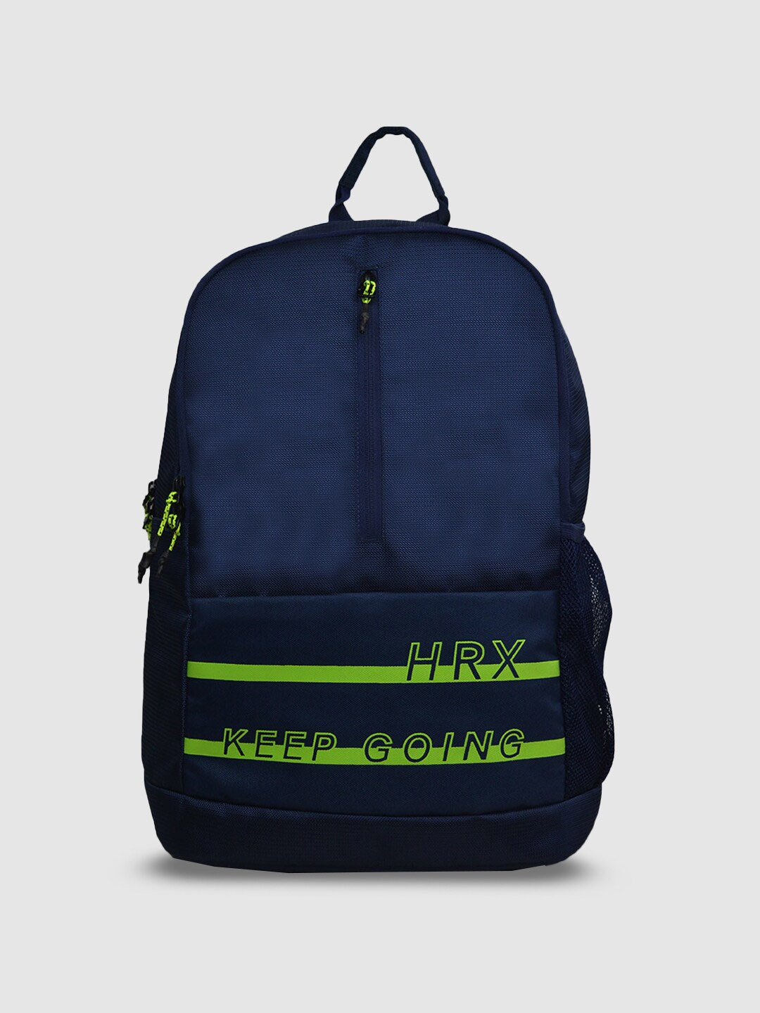 

HRX by Hrithik Roshan Typography Printed Backpack, Navy blue