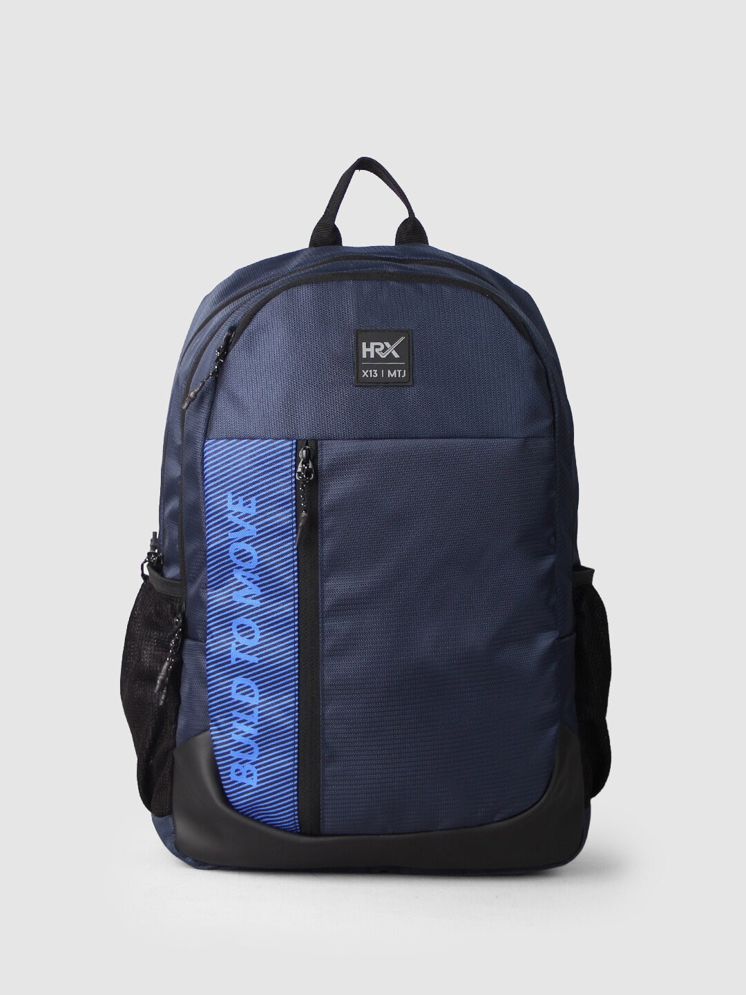 

HRX by Hrithik Roshan Typography Printed Backpack, Navy blue