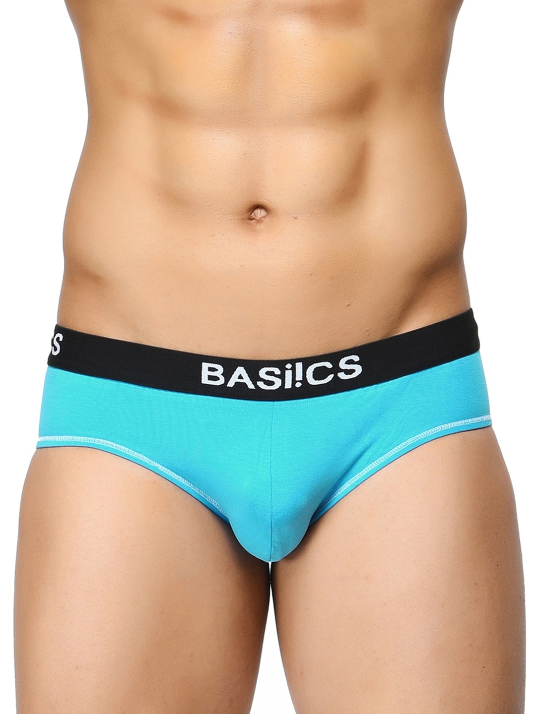 

BASIICS by La Intimo Men Cotton Basic Briefs, Blue