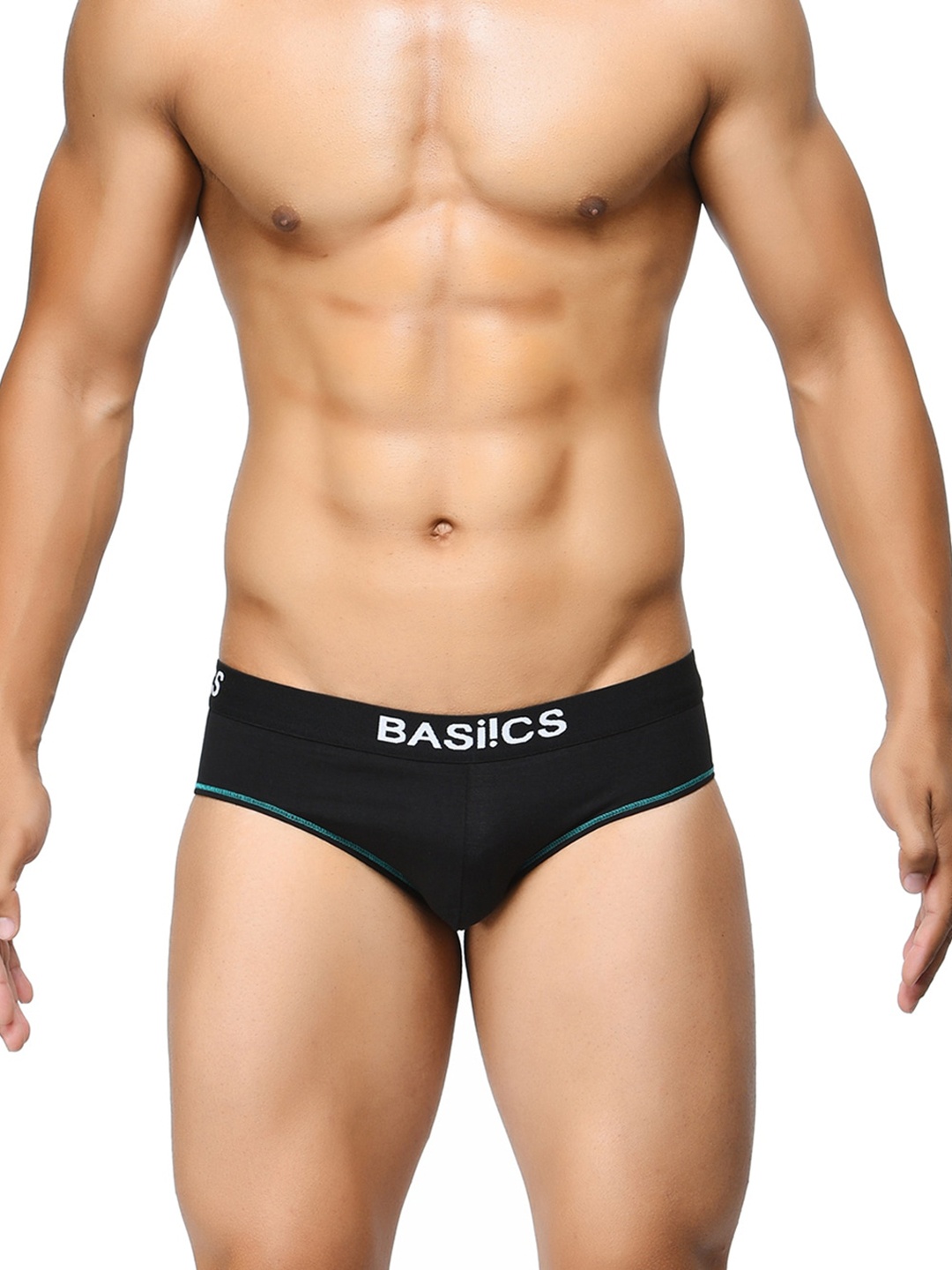 

BASIICS by La Intimo Men Cotton Basic Briefs, Black