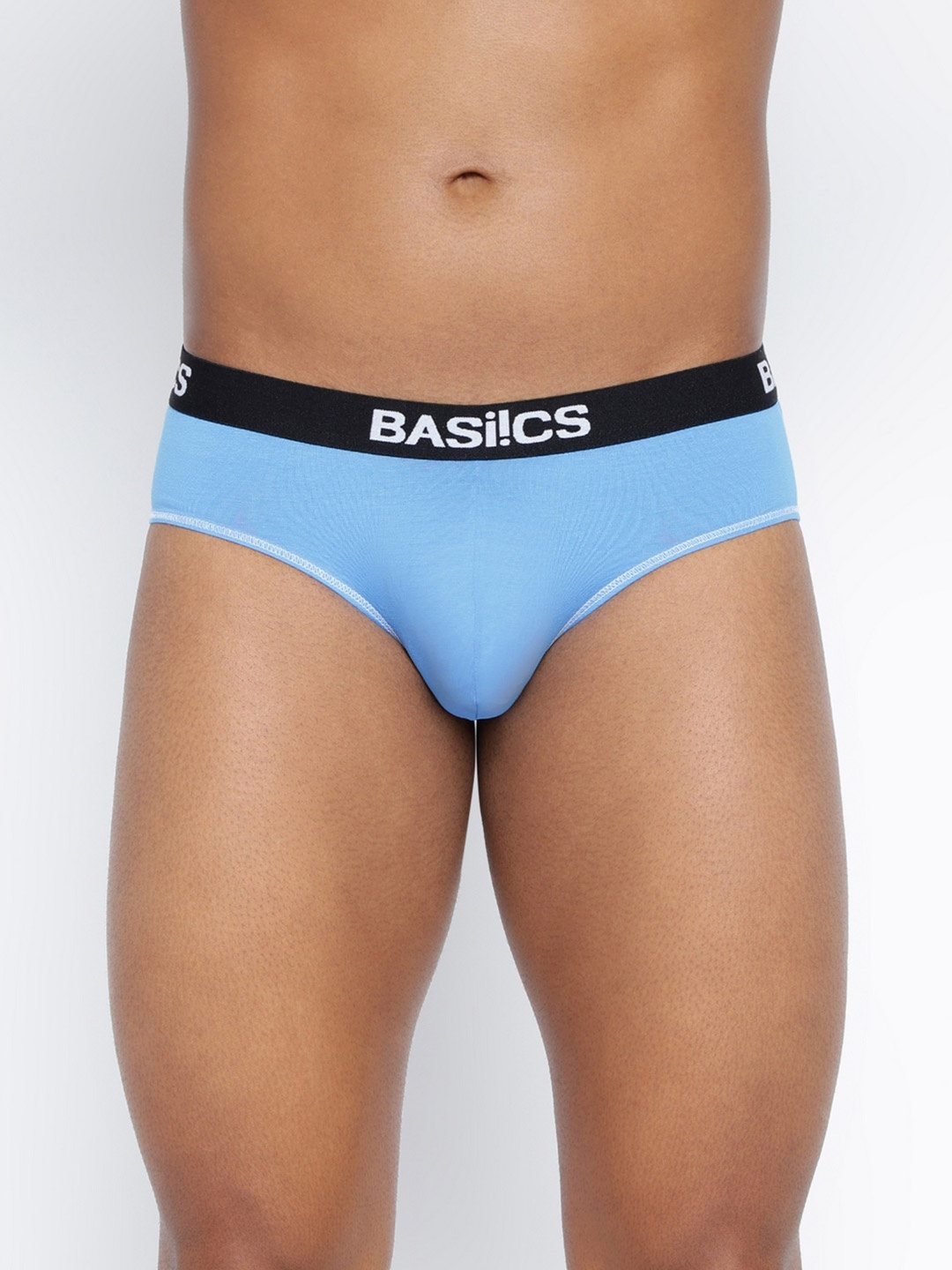 

BASIICS by La Intimo Men Cotton Basic Briefs, Blue