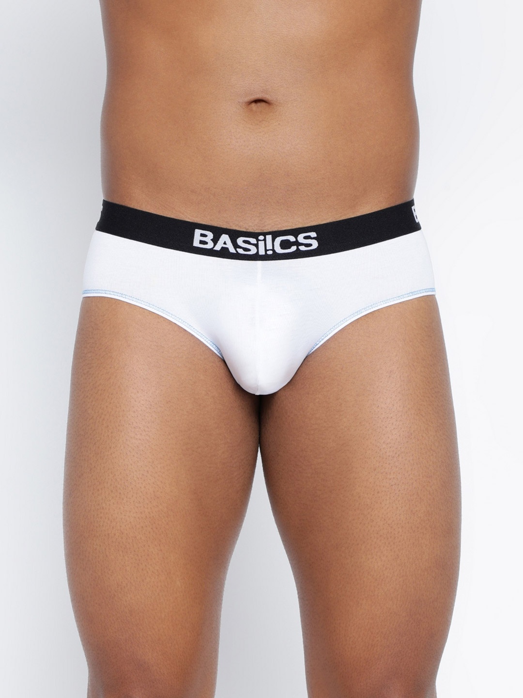 

BASIICS by La Intimo Men Cotton Basic Briefs, White