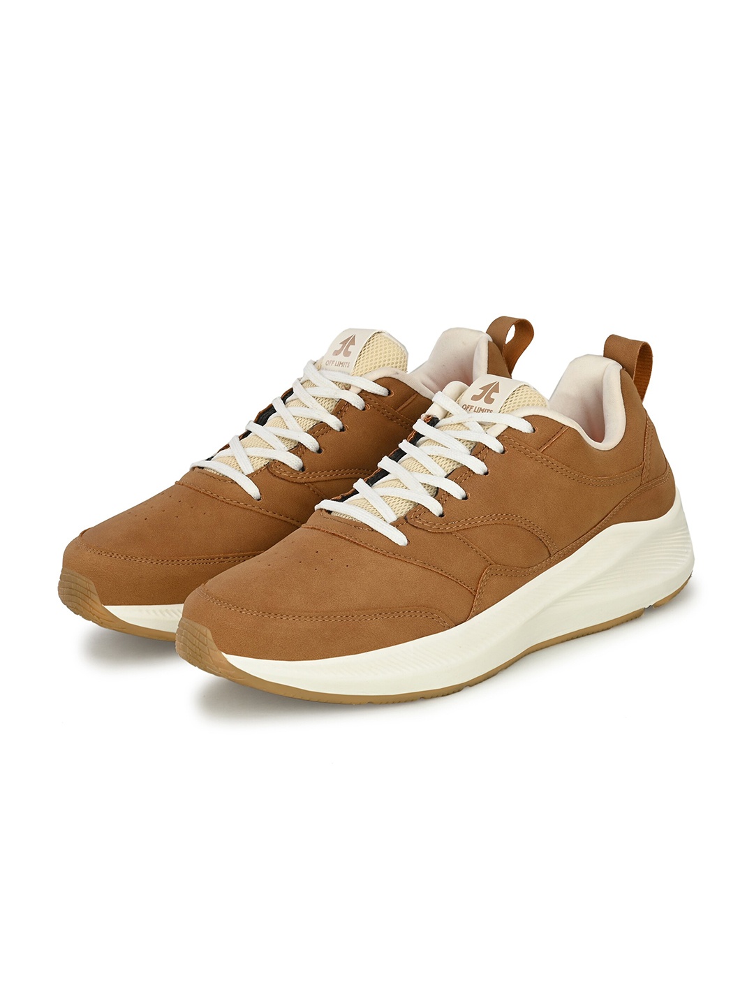 

OFF LIMITS Men Non-Marking Lace-Up Memory Foam Shoes, Tan