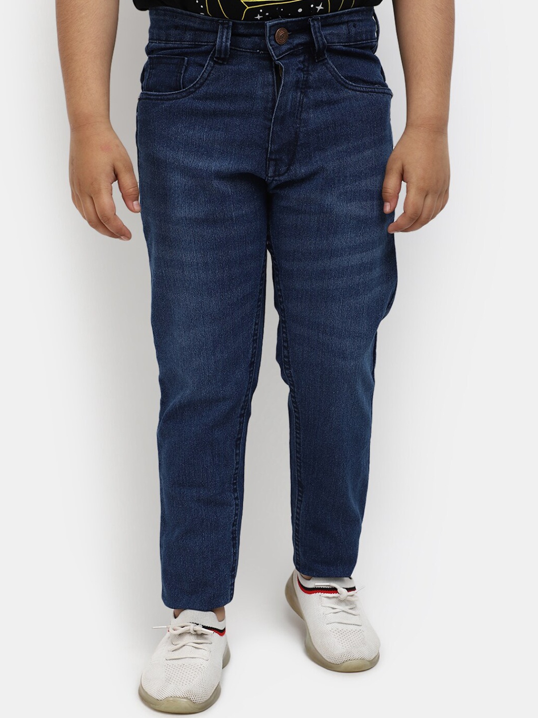 

V-Mart Boys Classic Light Fade Clean Look Cotton Jeans, Blue