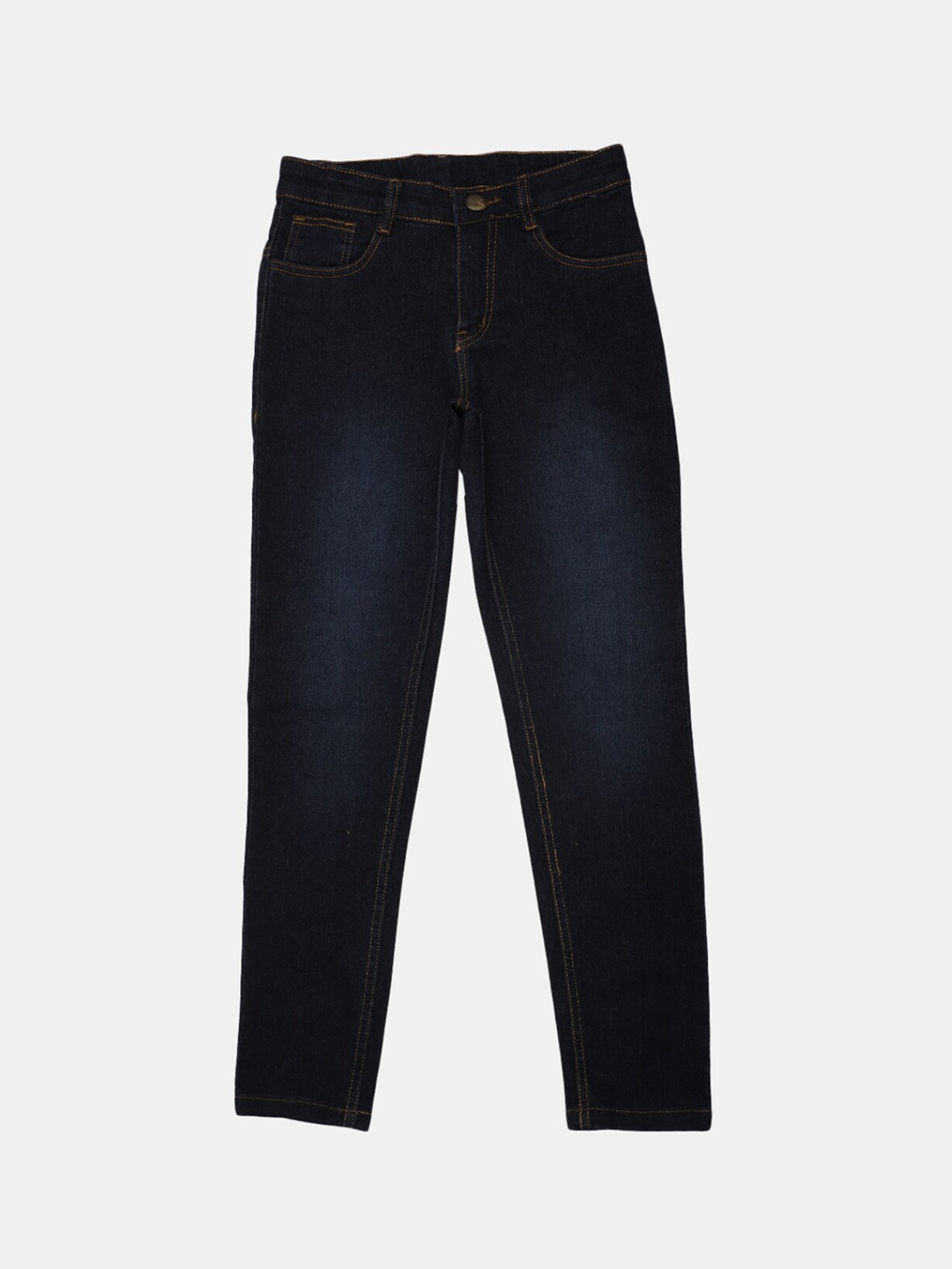 

V-Mart Boys Classic Light Fade Clean Look Cotton Jeans, Black