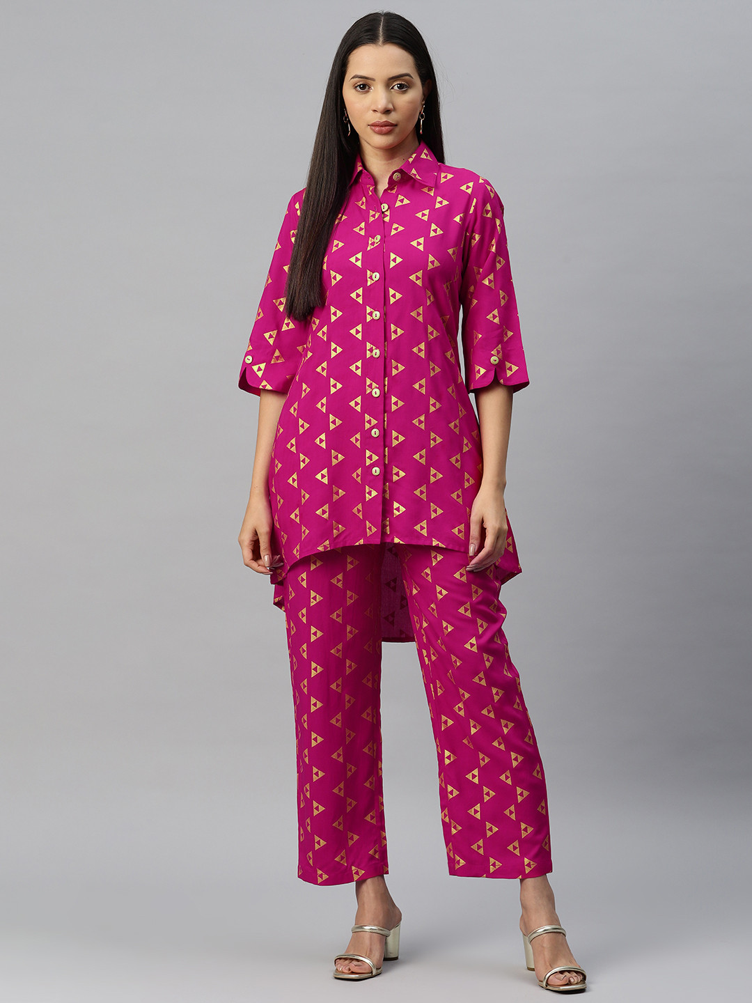 

Cottinfab Printed Co-ords, Pink