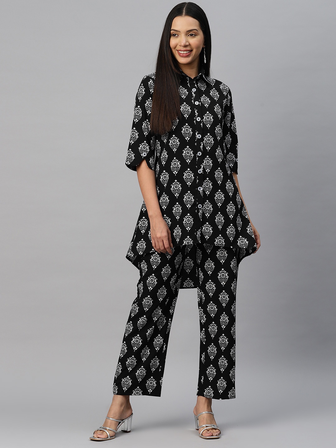 

Cottinfab Printed Co-ords, Black