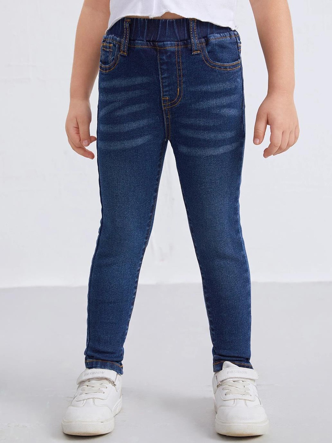 

Kotty Girls Jean Skinny Fit Light Fade Cotton Jeans, Blue
