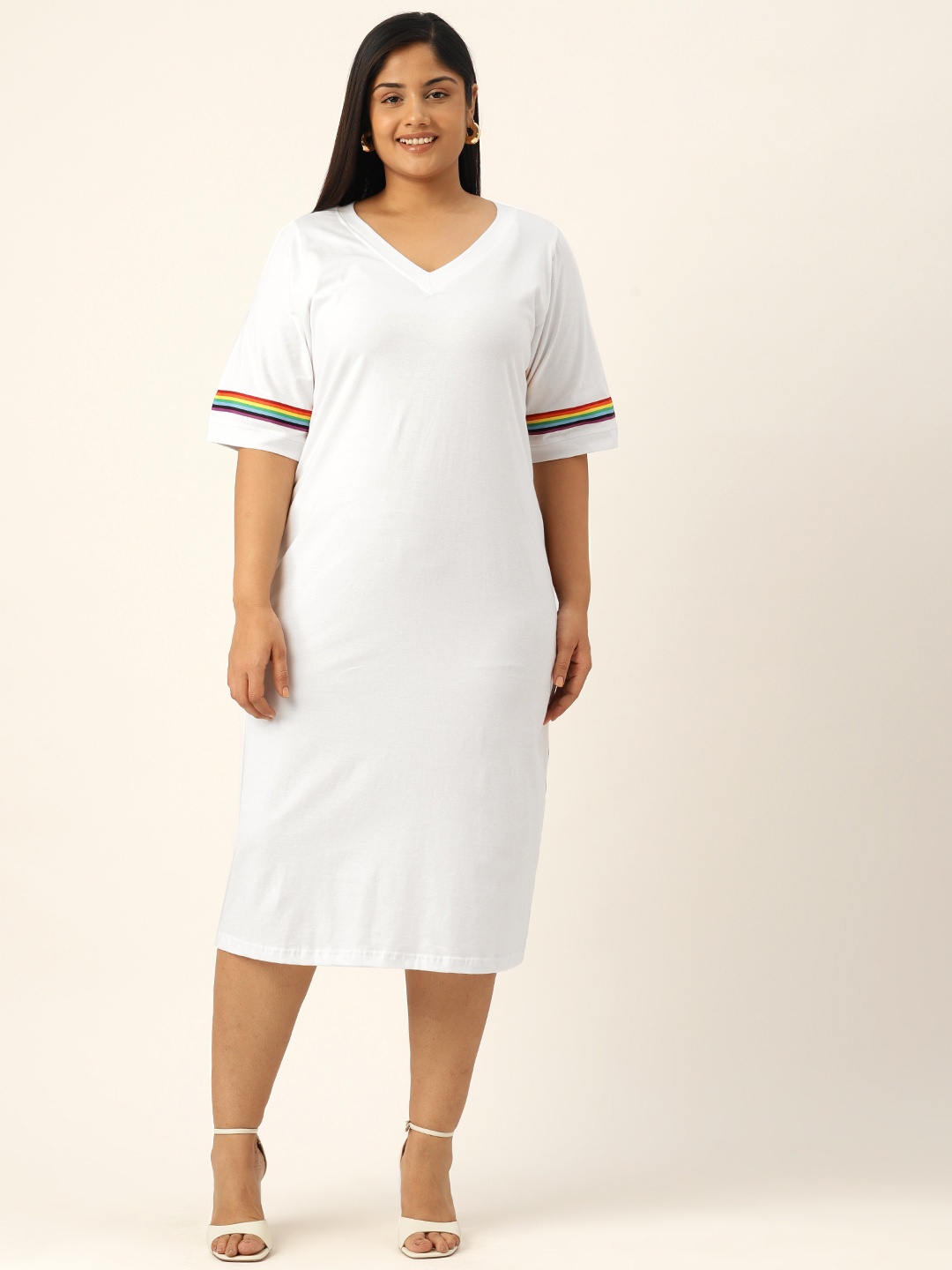 

theRebelinme A-Line Dress, White