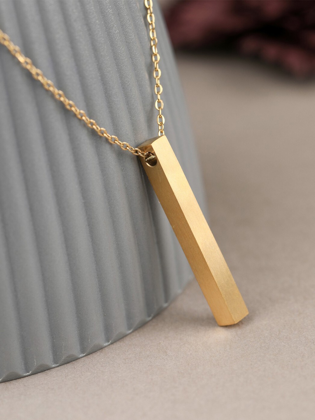 

Vita Bella Brass Gold-Plated Necklace