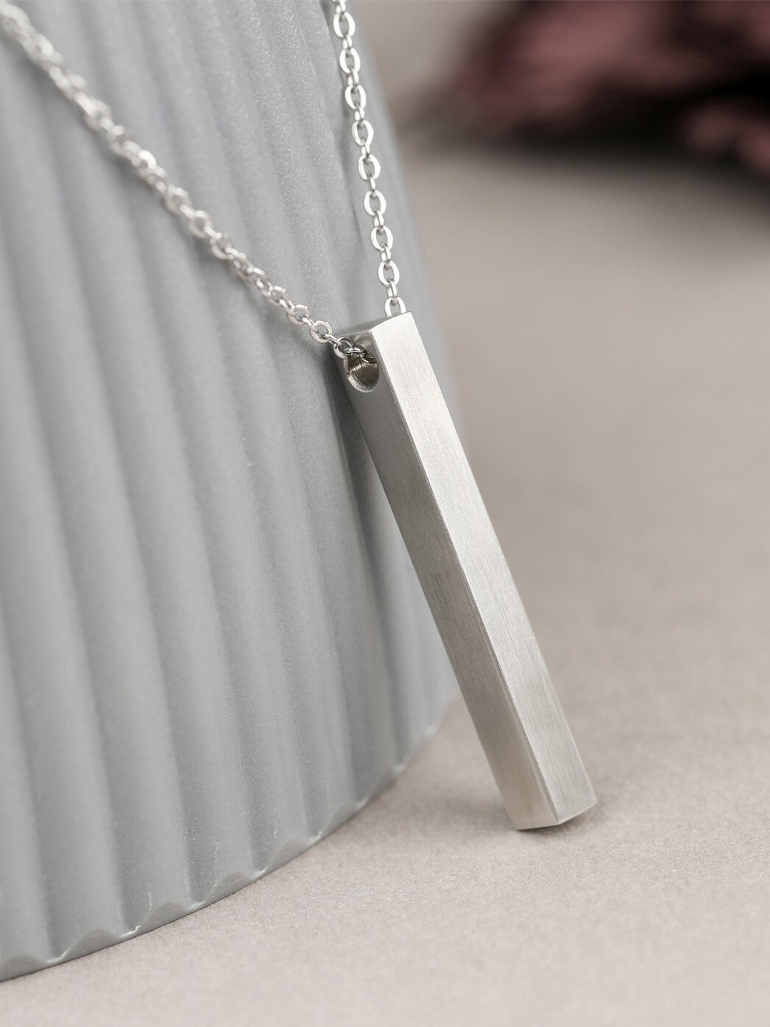 

Vita Bella Brass Silver-Plated Necklace