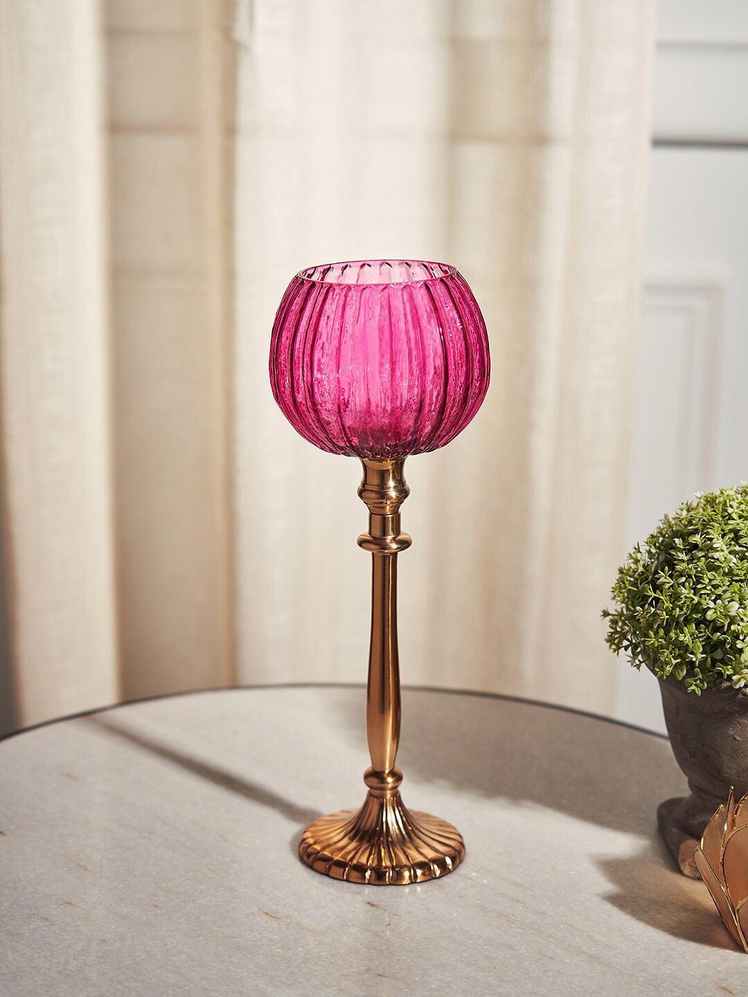 

Pure Home and Living Pink Votive Candle Holder With Stand