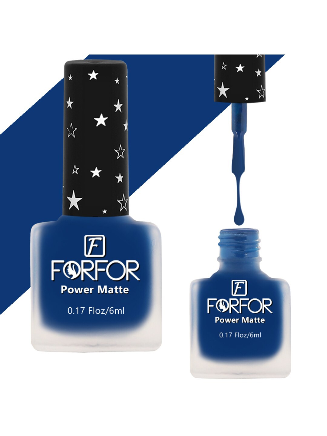 

FORFOR Power Matte Set Of 12 Long Lasting HD Colours Nail Polishes-6ml Each-Combo No. 12, Blue