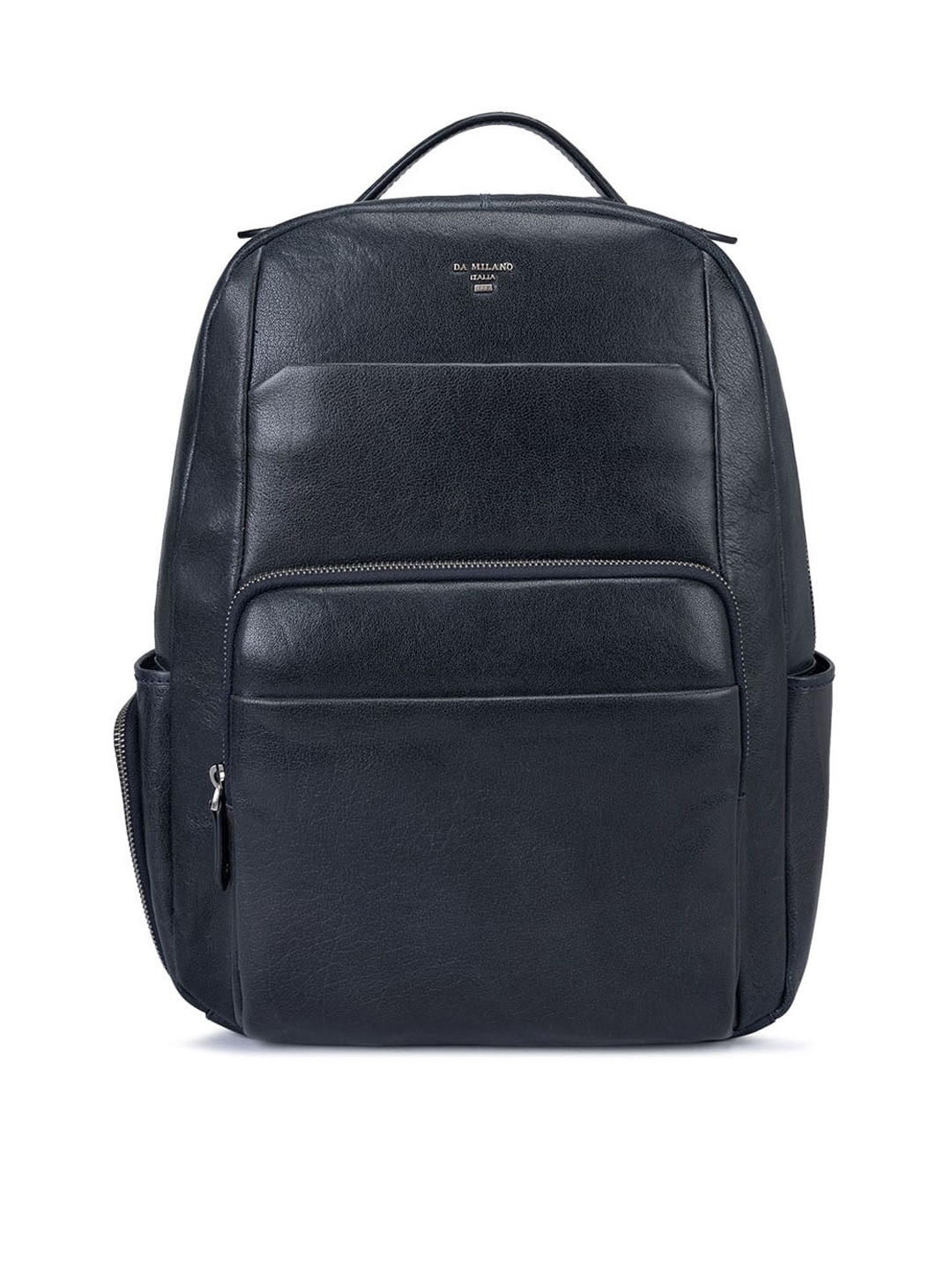 

Da Milano Textured Leather Backpack, Blue