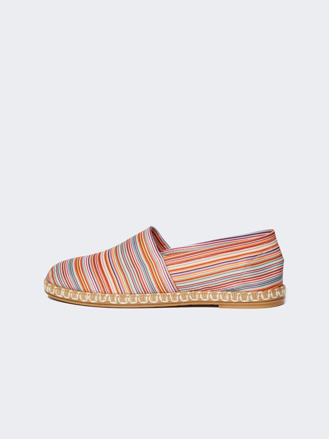 

DeFacto Women Striped Comfort Insole Textile Basics Espadrilles, Orange