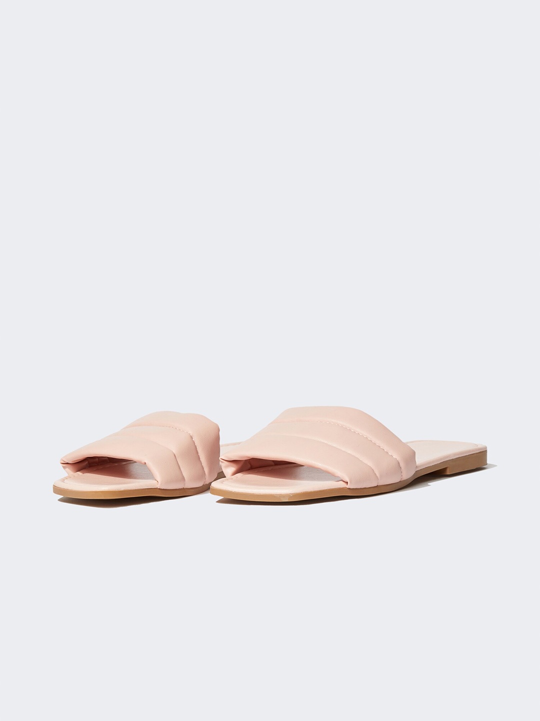 

DeFacto Women No Back Strap Open Toe Flats, Pink
