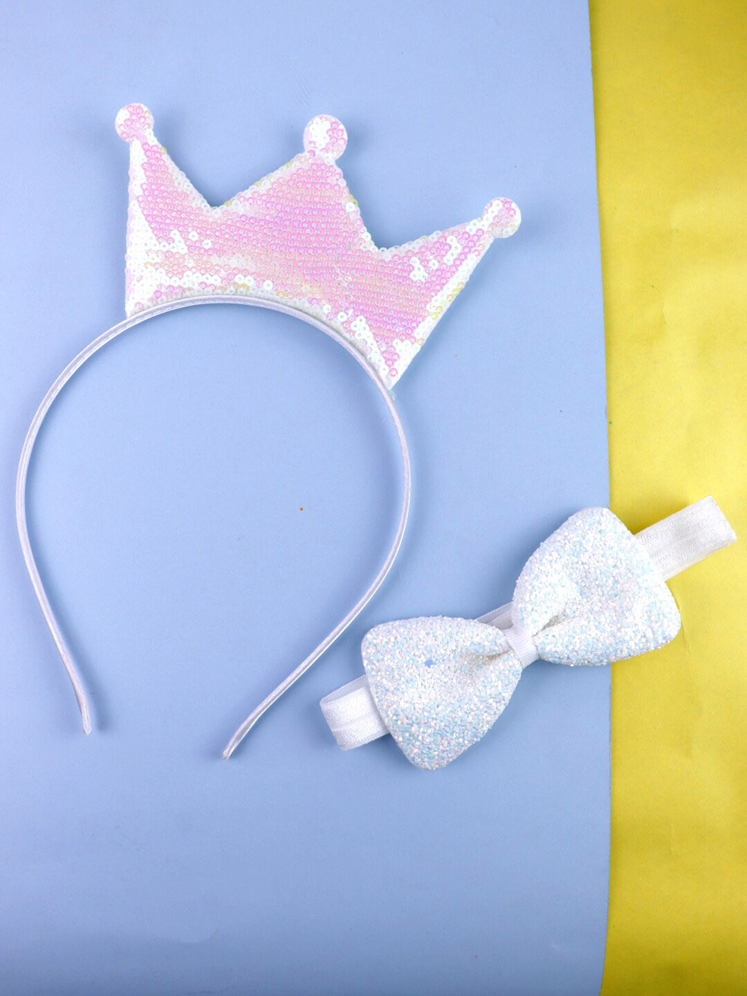 

VAGHBHATT Girls Set of 2 Hair Accessory Set, Blue